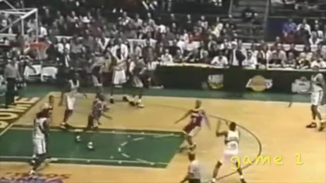 Rare Kendall GILL first round playoffs 1995 full performance VS L.A. Lakers смотреть онлайн