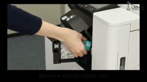 Как заменить скрепки в финишере CANON imageRUNNER C3025i.