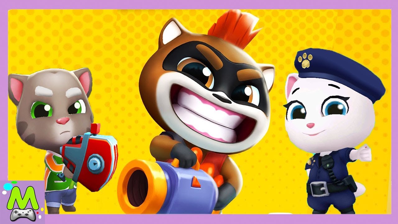 Говорящий Том против Енотов.Том на Самолете vs Том Взрывные Приключения vs Том Сила Всплеска смотреть онлайн