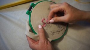 Embroidery lessons. Урок вышивки атласной гладью, вышивка лентам - французский узелок