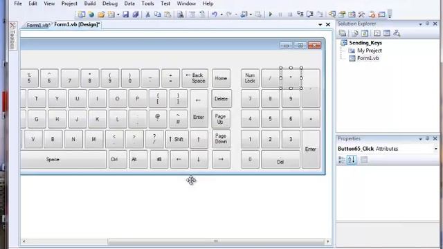 Visual Basic.Net Tutorial-How to make On-Screen Keyboard using SendKeys Method смотреть онлайн