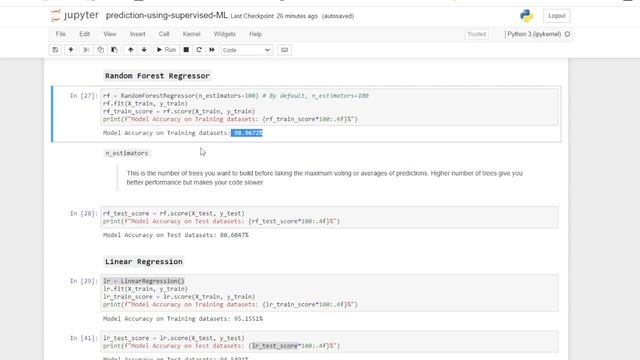 Prediction using Supervised ML | RandomForest | Linear Regression смотреть онлайн