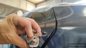 Как снять заднюю ручку открывания двери Кия Оптима  17 год. KIA Optima GT