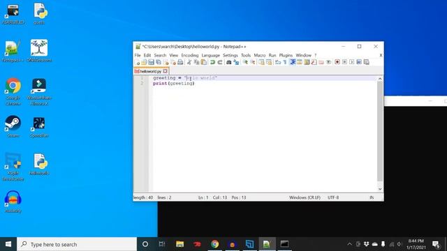 Hello World program in Python 3 (how-to) смотреть онлайн