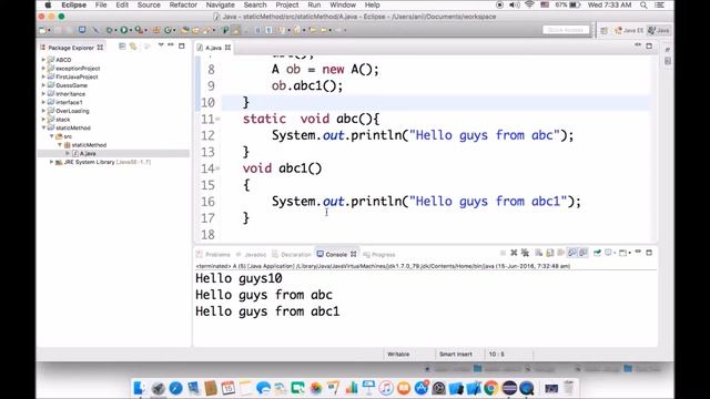 Static Methods And Variables смотреть онлайн