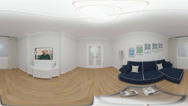 Виниловая плитка Tarkett Lounge Relax в интерьере гостиной при разном освещении 3D проект смотреть онлайн