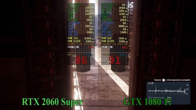 RTX 2060 SUPER VS GTX 1080 TI смотреть онлайн