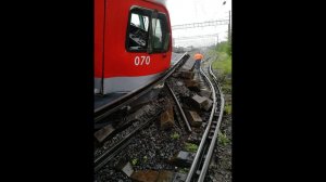 28.07.2020г. крушение поездов под Санкт-Петербургом 2ЭС4К/train crash near Saint Petersburg.