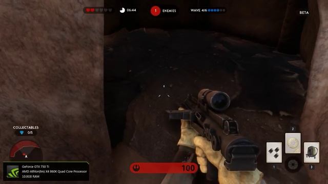 Star Wars: Battlefront (BETA) on X4 860k + GTX 750 Ti смотреть онлайн