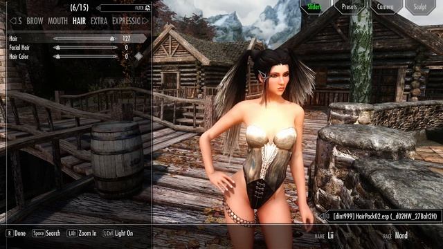 Hair Pack 02 for Skyrim SE+LE Bodyslide+ (Add on v 0.4) смотреть онлайн