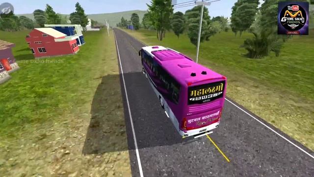 MAHALAXMI DELUXE / BUS DRIVING NEPALI TRAFFIC MOD | VOLVO AC DELUXE / BUSSID V5