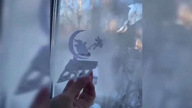 DIY Новогодний декор/Новогодние рисунки на окне /Ссылки на товар в описании ❄️? смотреть онлайн