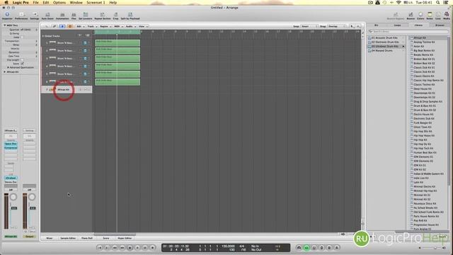 Logic Pro 9 Разделение на разные треки один MIDI-регион [Logic Pro Help] смотреть онлайн