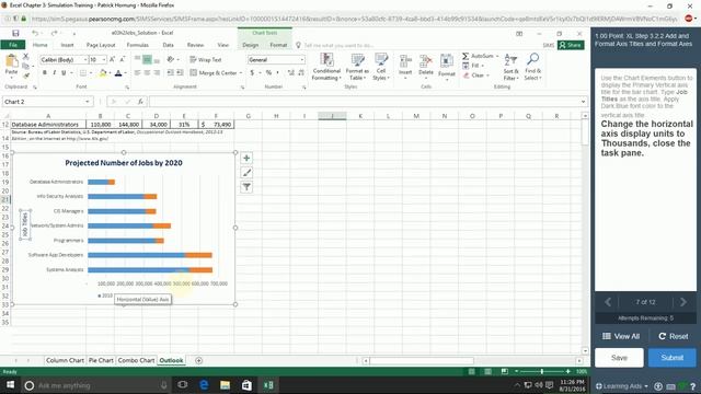 Excel 2016 Chapter 3 Simulation Training - MyITLab смотреть онлайн