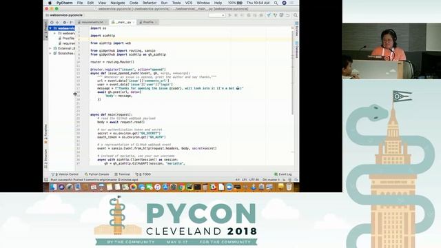 Mariatta Wijaya - Build-a-GitHub-Bot Workshop - PyCon 2018 смотреть онлайн