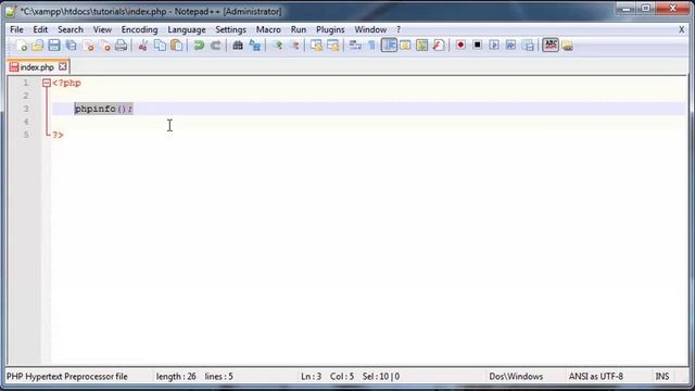 PHP beginners tutorial 2 - testing that Xampp works смотреть онлайн