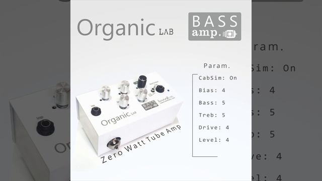 Organic Lab Bass - Zero Watt Tube Amp For BASS Guitar