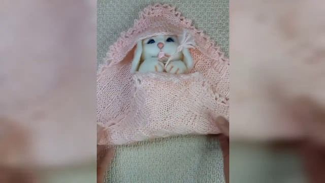 Игрушка из шерсти. Заяц валяная игрушка на рождение ребёнка. смотреть онлайн