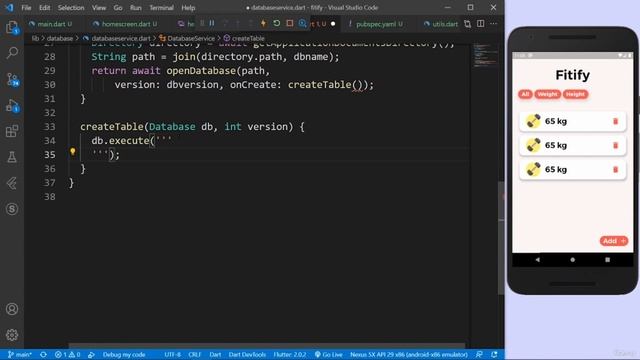Make Fitness Tracker App Using Flutter and SQLite | Flutter App 9 | Backslash Code @flutterdev смотреть онлайн