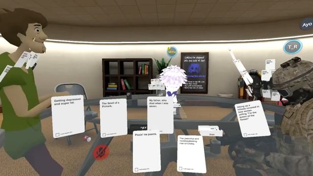 So, I played cards against humanity in VRchat.. | VRchat #1 смотреть онлайн