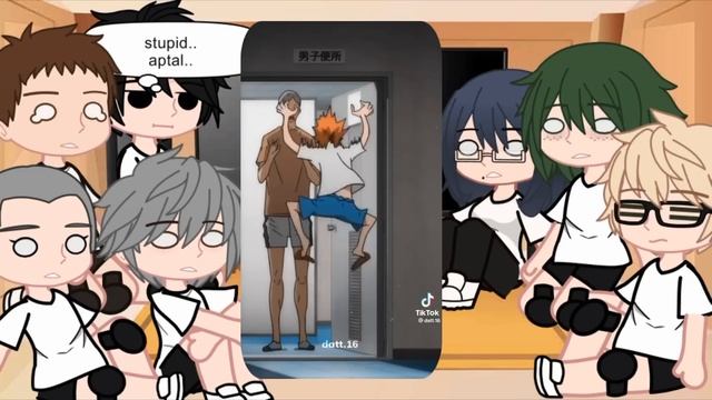 Team Karasuno react to "Hinata Shoyo" as a new teammate /for new season/ смотреть онлайн