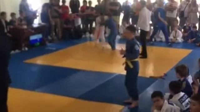 Погребняков Остап 1-я схватка Открытый турнир по дзюдо "Дмитровка-2019" смотреть онлайн