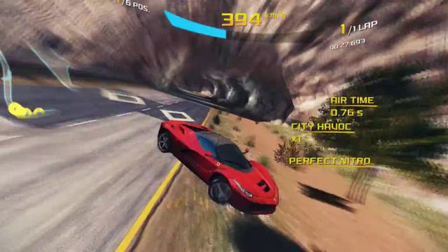 Asphalt 8- Ferrari LaFerrari Race with Incredible knockdown смотреть онлайн