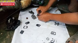 Honda Gx35/Grass cutter/Replace Carburetor repair kit Part2.