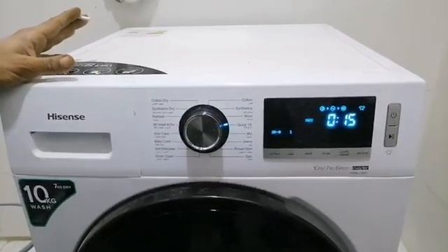 طريقة تشغيل غسالة هايسنس باب امامي