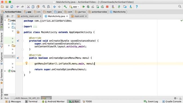18 - ActionBar смотреть онлайн