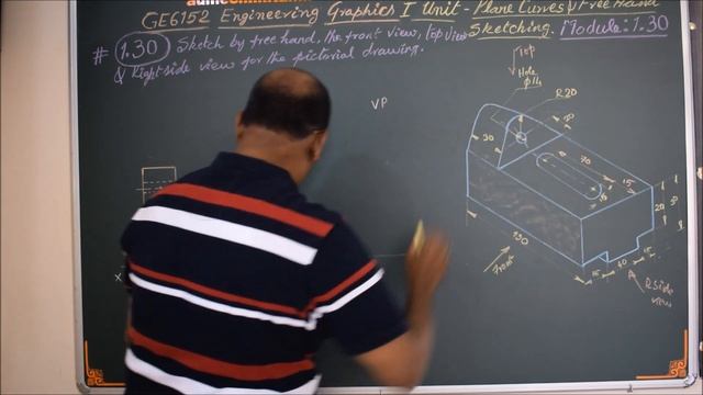 Free Hand Sketch (2) M1.30 - Engineering Graphics in Tamil смотреть онлайн