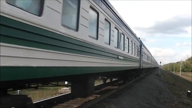 2ТЭ10М-3604 с поездом Уфа-Ташкент смотреть онлайн