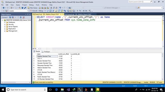 Get Time Zone In Sql Srever смотреть онлайн