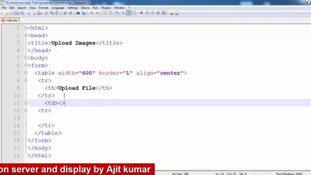 How to upload file on server in php in Hindi 14-1 of 30 смотреть онлайн