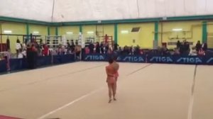 Выступление Дарины на соревнованиях по художественной гимнастике
