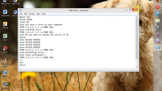 How to make a virus in notepad смотреть онлайн