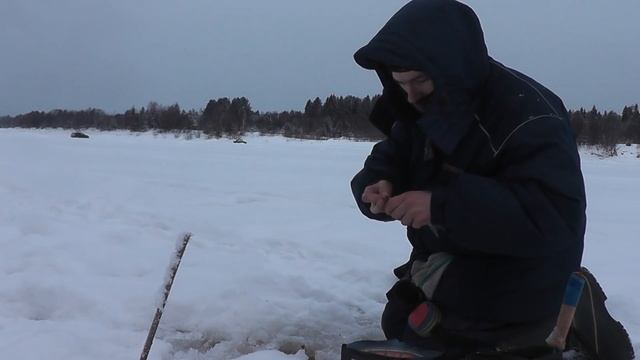 Рыбалка на ЗИМНЮЮ УДОЧКУ. Плотвичка на реке - Болен Рыбалкой №631 смотреть онлайн