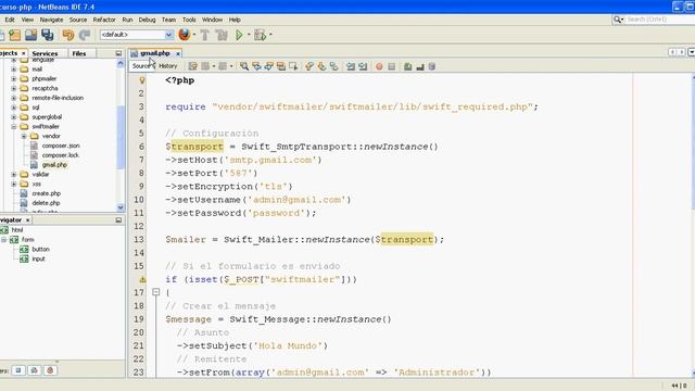 Curso de PHP 49 - Enviar emails con swiftmailer смотреть онлайн