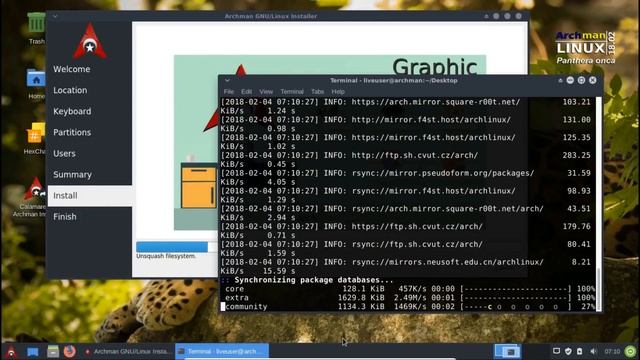 Archman Xfce 18-02 - pacman commands review installation смотреть онлайн
