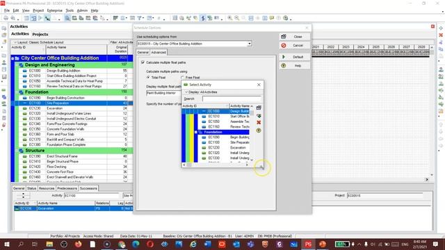 5-Advanced Course-Critical Path, and multiple critical float in Primavera P6 смотреть онлайн