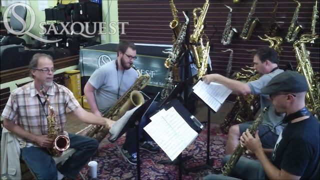Jeff Collins plays Donizetti with the Saxquest guys!! смотреть онлайн