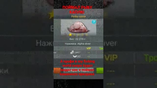 поймал рыбу каплю в my fishing world смотреть онлайн