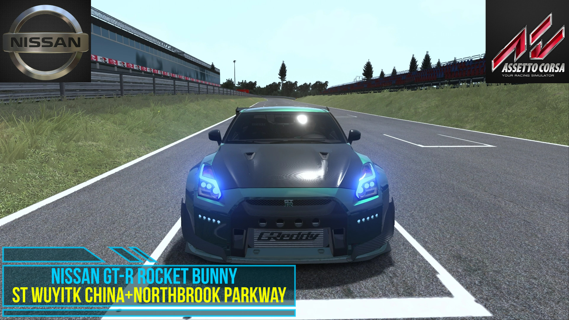 Nissan GT-R Rocket Bunny ST Wuyitk China + Northbrook Parkway. смотреть онлайн