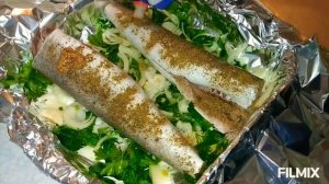 Хек в духовке быстро и полезно.