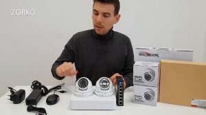 Обзор IP-комплекта 5 мегапикселей на 2 камеры системы видеонаблюдения ZORKO