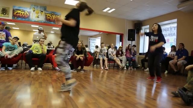 Леся и Настя VS Манифик - 1/4 Hip-Hop 2x2 - Kill The Beat 2013 смотреть онлайн