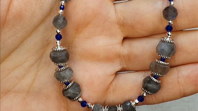 ?Лабрадор: колье и серьги. Комплект, сделанный из пары сережек. смотреть онлайн