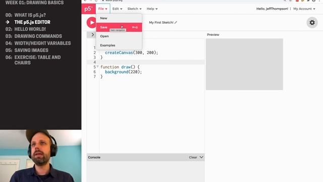 CP1: Drawing Basics – The p5.js Editor смотреть онлайн