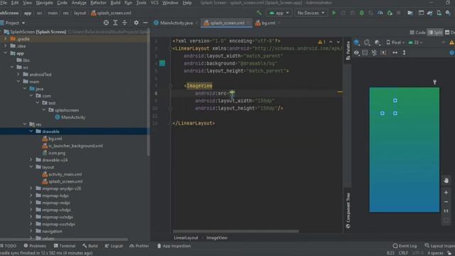 How to make a splash screen in Android Studio | Java смотреть онлайн