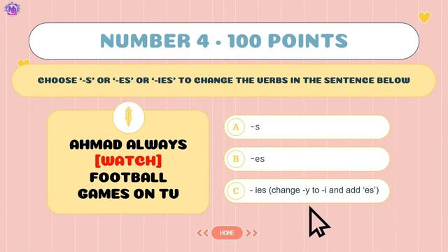 GRAMMAR QUIZ I PENAMBAHAN S/ES PADA VERB DI SIMPLE PRESENT TENSE [ENGLISH LANGUAGE] смотреть онлайн